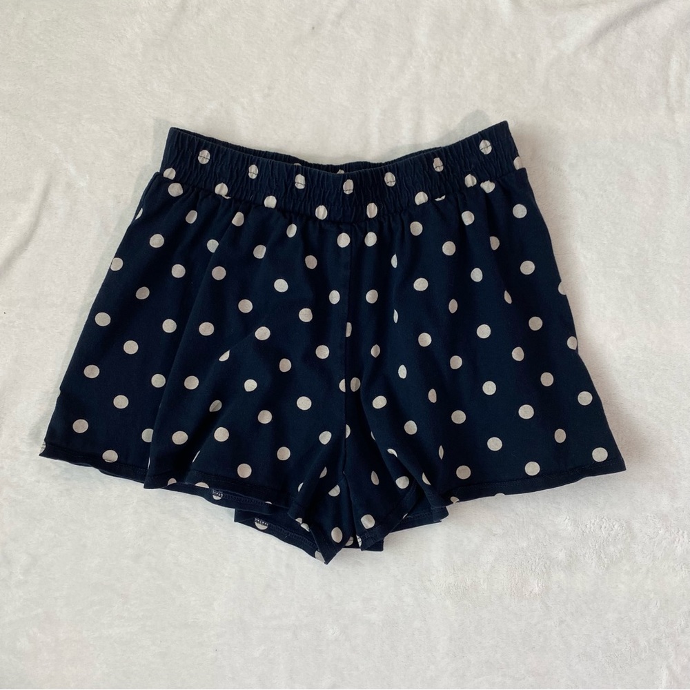 Gap Girls Navy with White Polka Dot Shorts size M